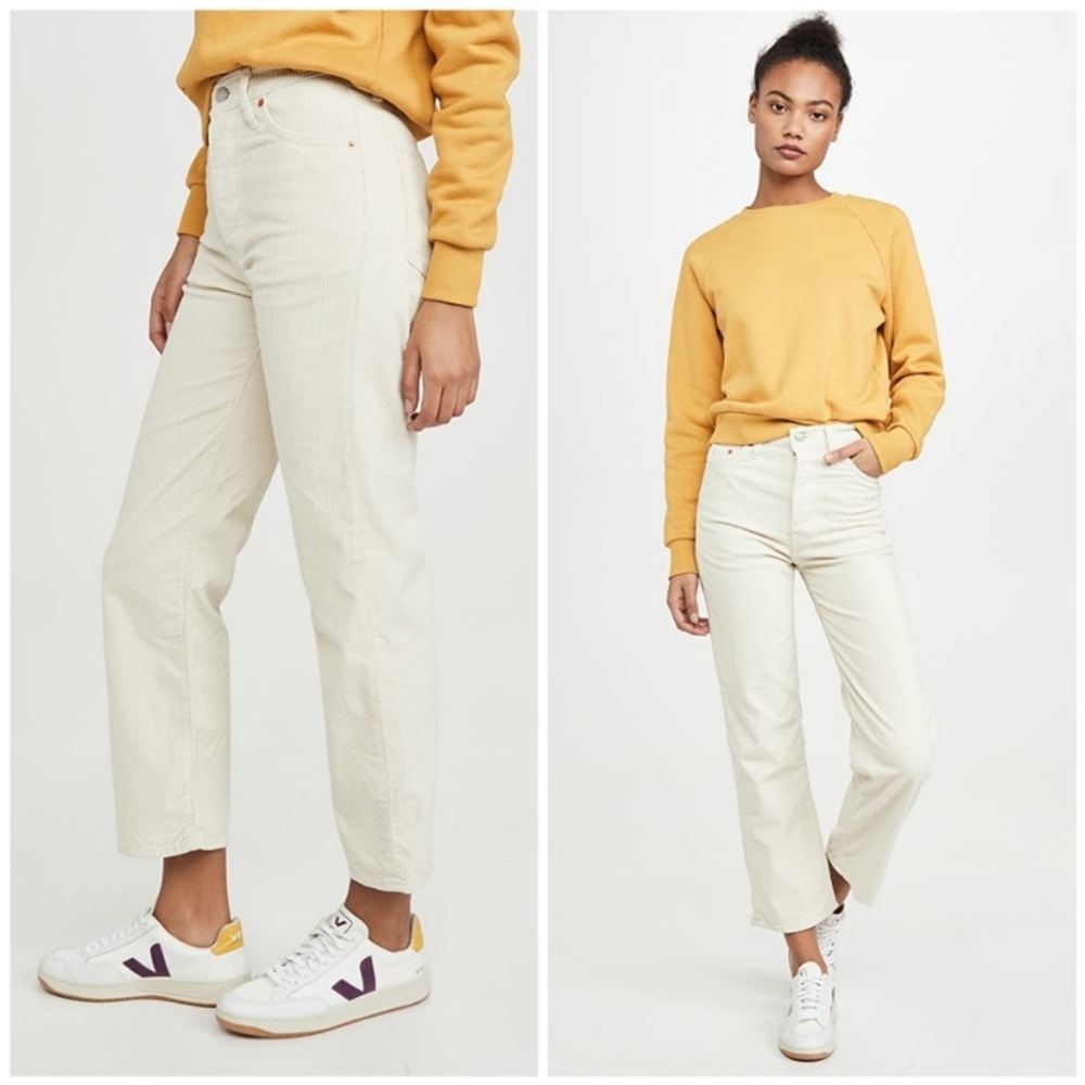 NWT Levi’s Ribcage Straight Ankle Corduroy Pants - Picture 7 of 15